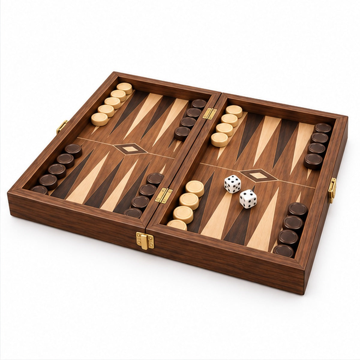 BoardGameJoy Classic Folding Backgammon Set