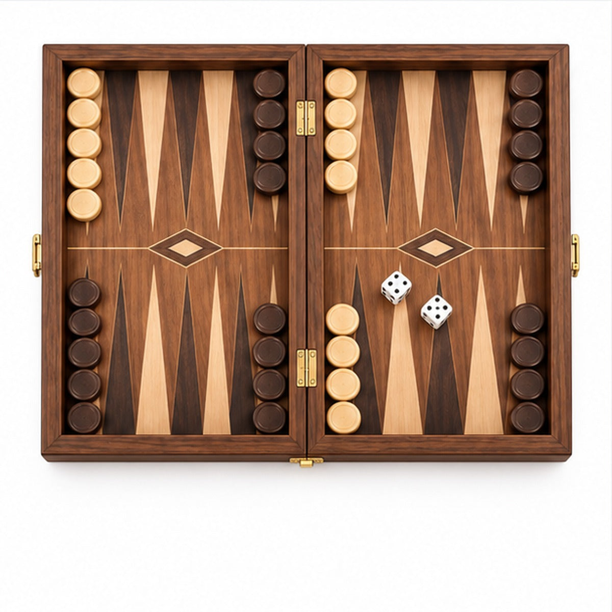 BoardGameJoy Classic Folding Backgammon Set