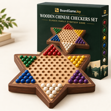BoardGameJoy Wooden Chinese Checkers Set