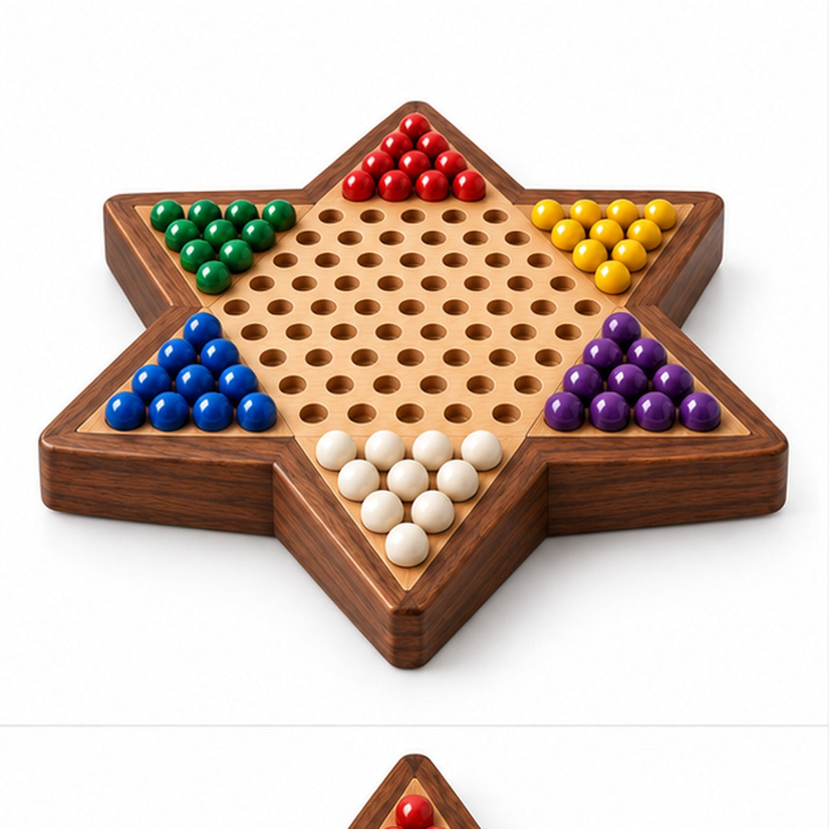 BoardGameJoy Wooden Chinese Checkers Set