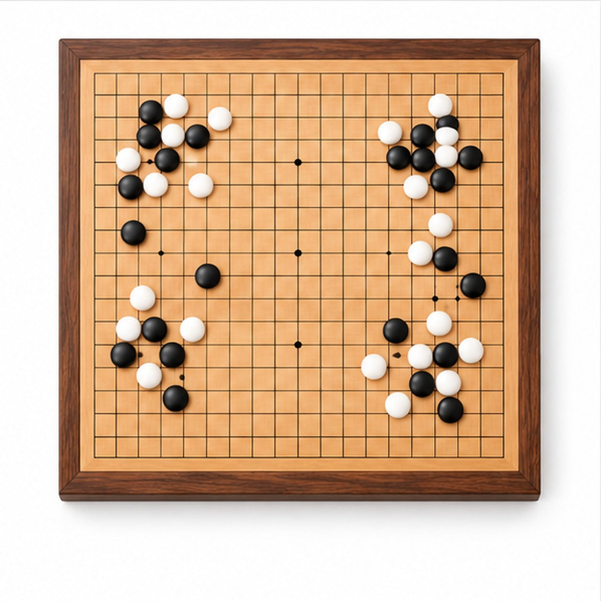 BoardGameJoy Wooden Go Strategy Set